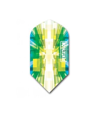 Pentathlon Vizion Star Burst Slim Dart Flights Green