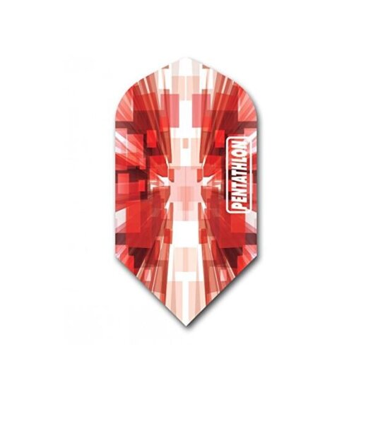 Pentathlon Vizion Star Burst Slim Dart Flights Red