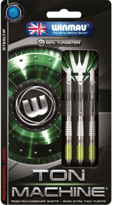 Winmau Ton Machine Steeldart 80% Green 23g (3er-Set,...