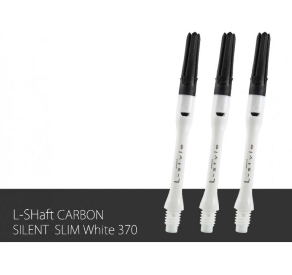 L-Style L Shafts Carbon Spinning Slim 370 (51mm) intermediate plus Silent Carbon White