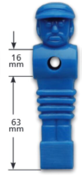 Kickerfigur Turnier, blau