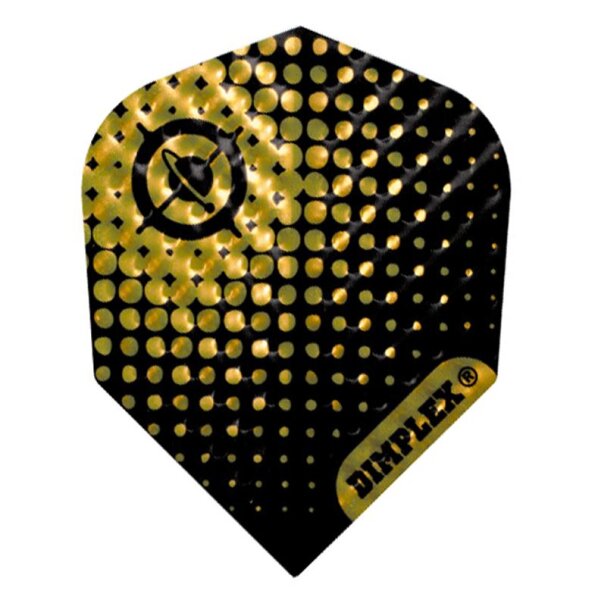 Harrows Dimplex Standard Flights Globe Black/Gold 5 Sets