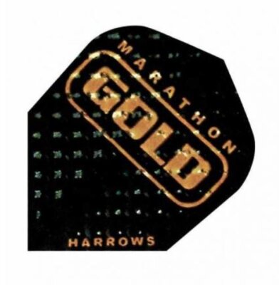 Harrows Marathon Gold Standard Flights Schwarz/Gold