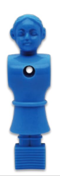 Kicker-Figur Soccer Queen Blau