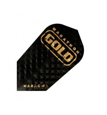 Harrows Marathon Gold Slim Flights Schwarz/Gold