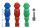 Komplettset Kicker Figuren 16 mm Tischfußball für Leonhart