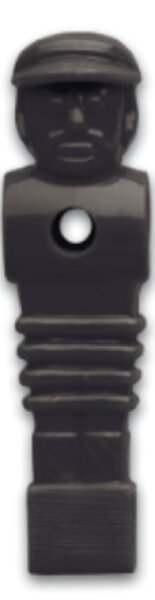 Kickerfigur Turnier, schwarz