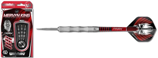 Winmau Mervyn King Steeldart Silver Colour 1071 - 22g,