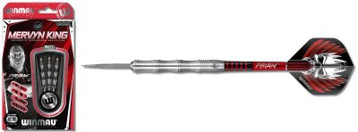 Winmau Mervyn King Steeldart Silver Colour 1071 - 22g,