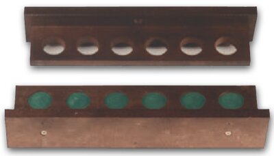 Halter SIMPLE 6-fach, mahagoni