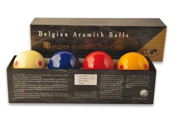 Karambolage Kugelsatz Super Aramith Pro-Cup 4Ball 61.5mm