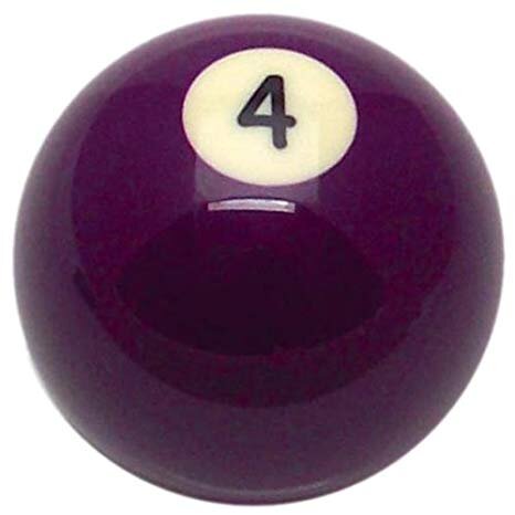 Einzelne - Ersatz Aramith Pool Billard Kugel "Premier" - Nummer 4 in 54mm