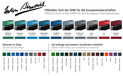 SIMONIS Billard Cloth - Pool Tuch 860 HR ( High...