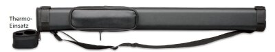 Hartschaum Köcher 1 Cue mit Thermoeinsatz schwarz