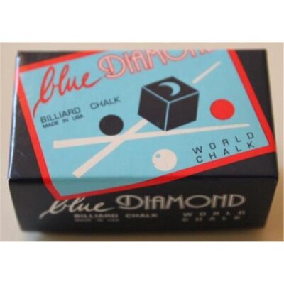 Blue Diamond Billard Queue Kreide 2 Stück blau