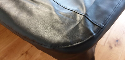 Abdeckplane De Luxe Kunstleder 9-Fuss für Pooltische, schwarz
