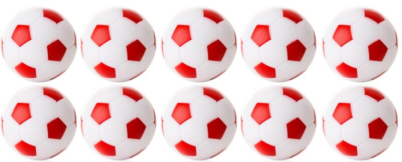 Kickerball WINSPEED-10er Set-weiß/rot