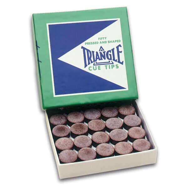 Triangle Klebleder, 11,5 mm, (5 Stück), Queue-Tip, Pomeranze, Poolleder