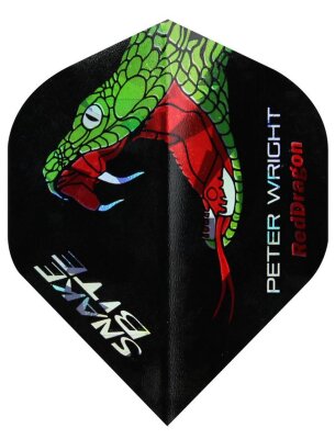 Red Dragon Peter Wright Snakebite Standard Flights Black