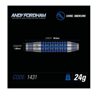 Winmau Andy Fordham Steeldart Special Edition 24g