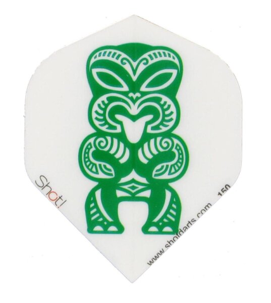 Shot! Kiwiana Green Tiki 150 Mikron Standard Flights