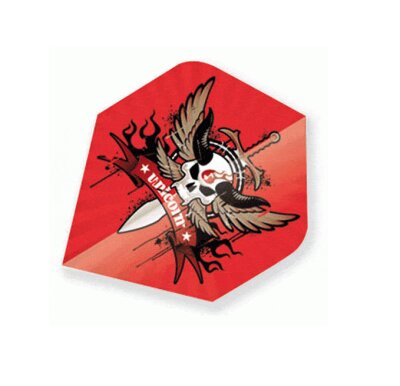 Unicorn Skull and Dagger Red Standard Dart Flights