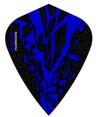 Harrows Rapide X Kite Dart Flights - 100 Micron - Dark Blue