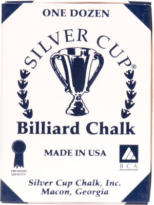 Silver Cup Billard Kreide rot  12 Stk.