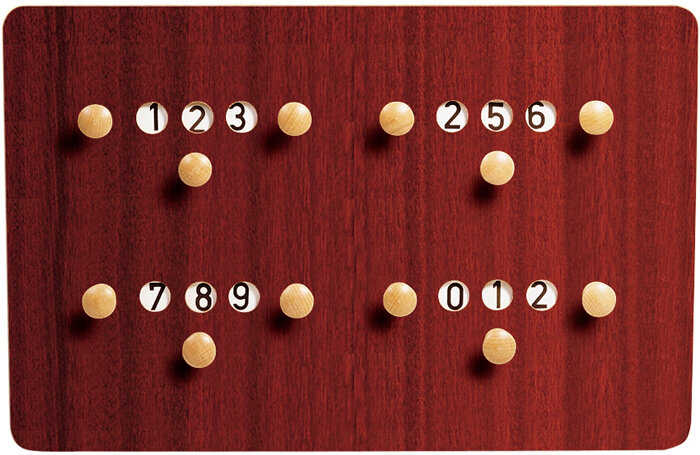 Large Square Carom Scoreboard 61x40 cm