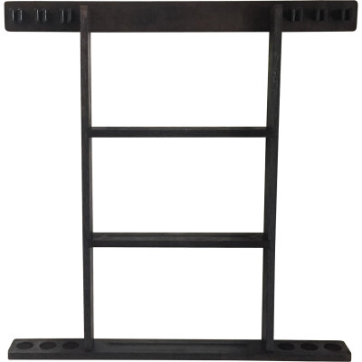 Buffalo Wandregal für 6 Queues dunkelbraun