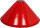 Lampenhaube  37 cm rot