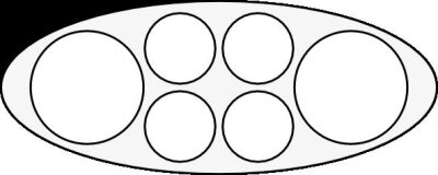 Universal Köcher Schwarz/Rot 3/5