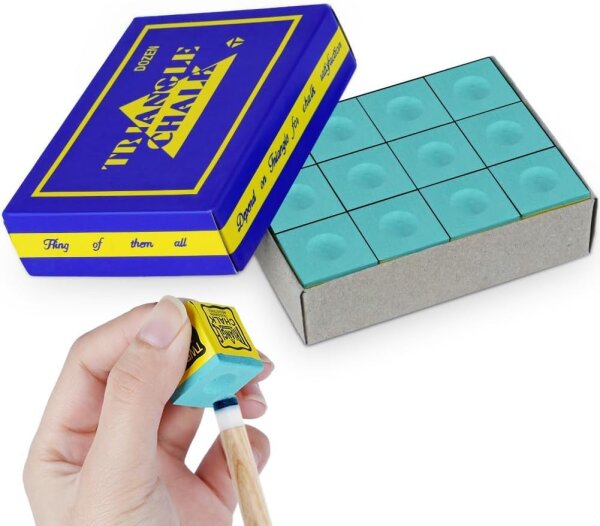 Triangle Chalk Snookerkreide 12 Stück grün