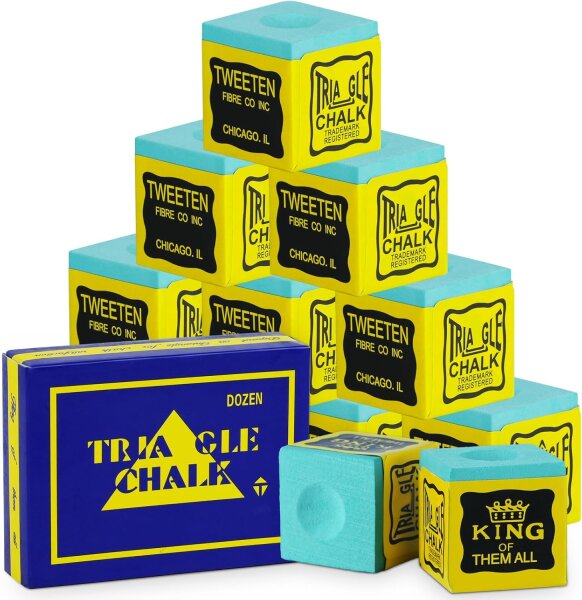 Triangle Chalk Snookerkreide 12 Stück grün